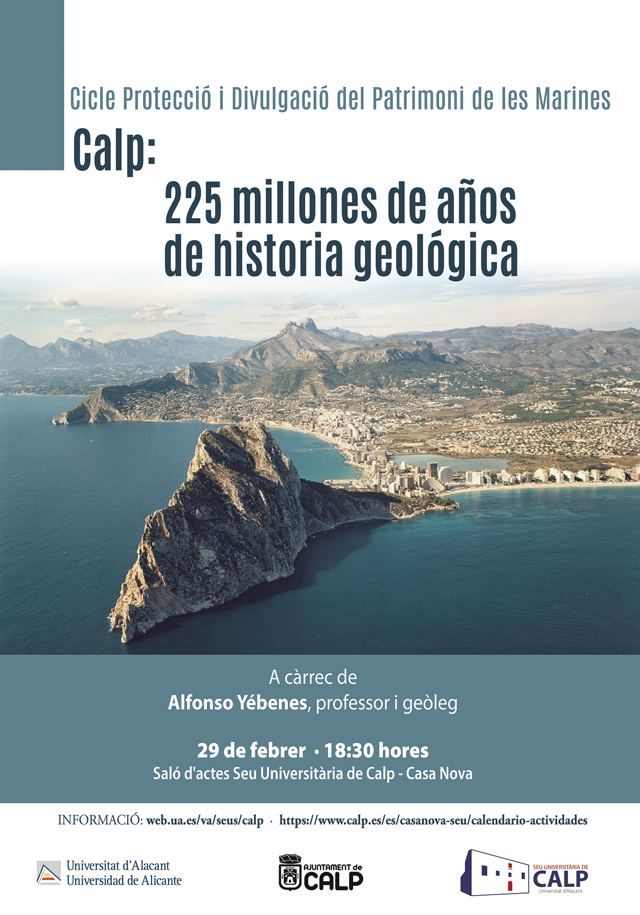 Calp: 225 millones de años de historia geológica - Conferencia